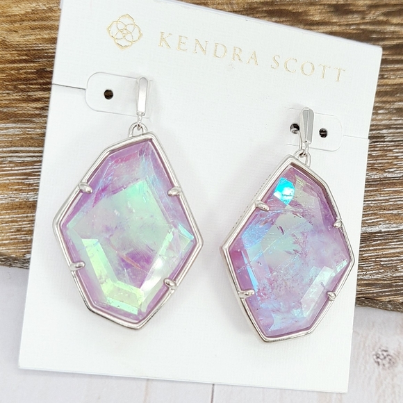 Kendra Scott Dunn Amethyst Dichroic Earrings - Picture 3 of 7